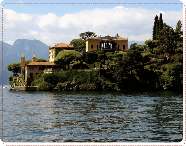 A large house on top of a hill.