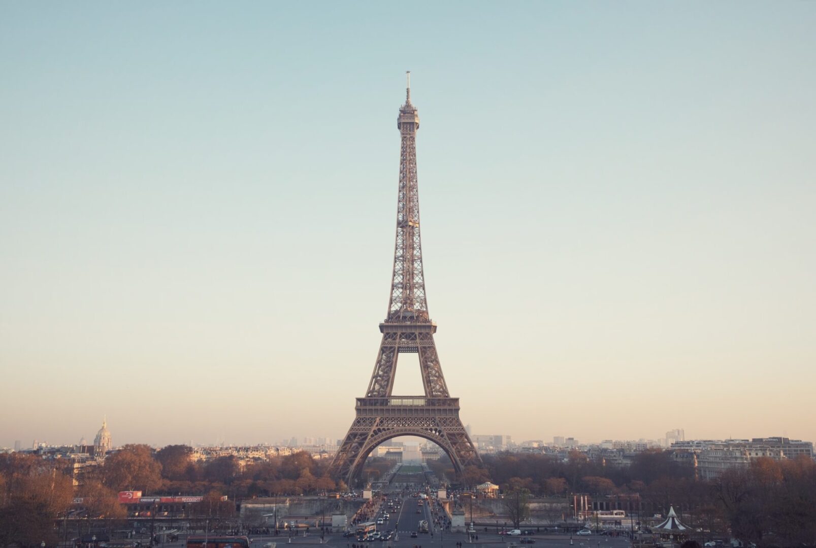 A tall tower with a sky background